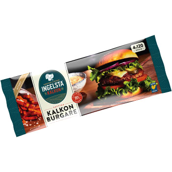 Kalkonburgare 120g 4-p Ingelsta kalkon