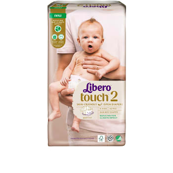 Blöjor Touch Strl 2 3-6kg 62-p Miljömärkt Libero