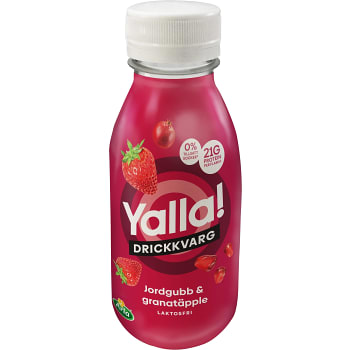 Drickkvarg Yalla Jordgubb &amp; Granatäpple Laktosfri 350ml Arla®