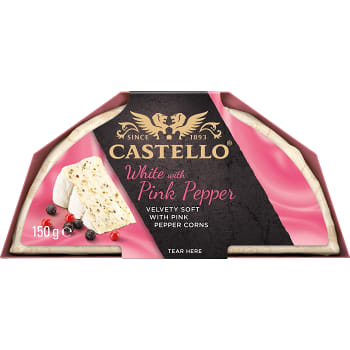 Vitmögelost White Pink Pepper 150g Castello