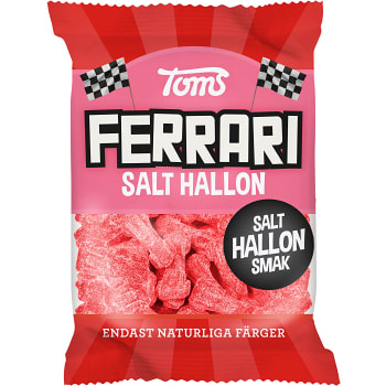 Godis Ferrari Salt hallon 120g Toms