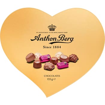 Hjärtformad Guldask 155g Anthon Berg