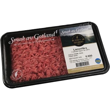 Lammfärs 15% 500g Smak av Gotland