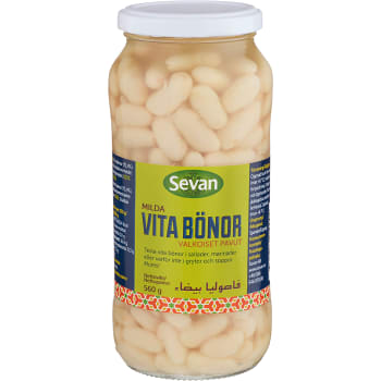Vita bönor 560g Sevan