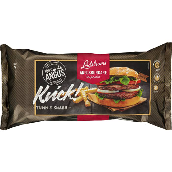 Angusburgare 99,7% Kötthalt 10x113g 1130g Lindströms
