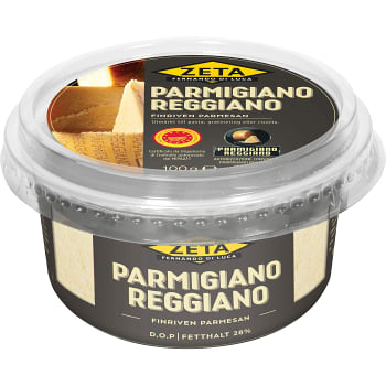 Parmigiano reggiano Färskriven parmesan 100g Zeta