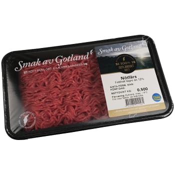 Nötfärs 12% 500g Smak av Gotland