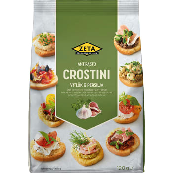 Crostini Vitlök &amp; persilja 120g Zeta