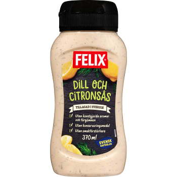 Dill &amp; Citronsås 370ml Felix