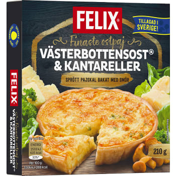 Ostpaj Västerbottensost &amp; Kantareller Fryst 210g Felix