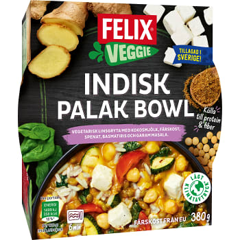 Palak Bowl Indisk 380g Felix