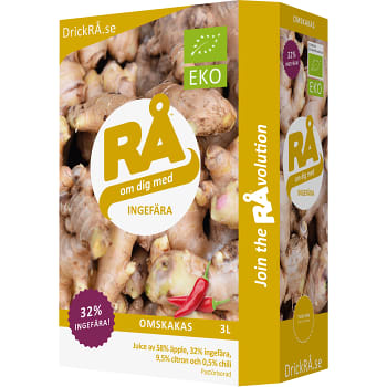 Råsaft Juice Ingefära Bag-In-Box Ekologisk 3l RÅ