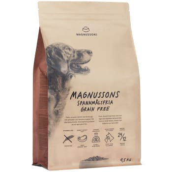 Hundfoder Spannmålsfria 4,5kg Magnusson