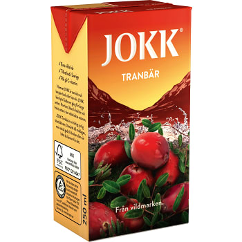 Tranbärsdryck Koncentrat 250ml Jokk