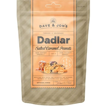 Dadlar Salted Caramel Peanuts 125g DAVE &amp; JON'S