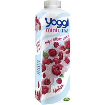 Yoghurt Mini Hallon 0,1% 1000g Yoggi®
