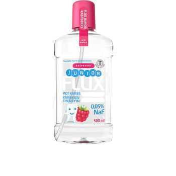 Fluorskölj Junior Raspberry 0,05% flour 500ml Flux