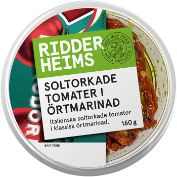 Soltorkade tomater i örtmarinad 160g Ridderheims
