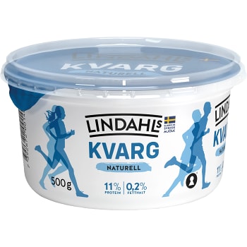 Kvarg Naturell 0,2% 500g Lindahls