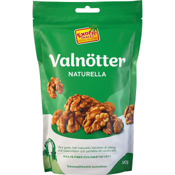 Valnötter Naturella 140g Exotic Snacks | Handla mat online från din ...