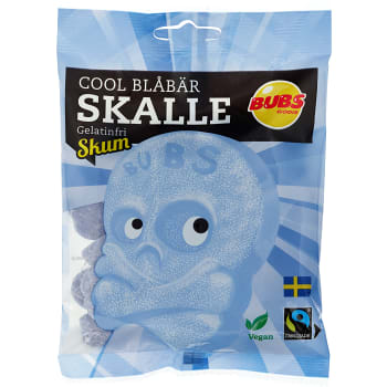 Cool Blåbär Skalle Skum 175g Bubs Godis