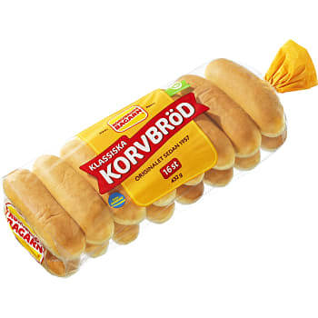 Korvbröd 16-p 432g Korvbrödsbagarn