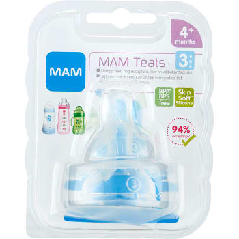 Dinapp Teat Stl 3 2-p MAM