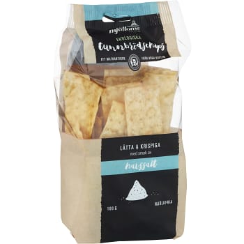 Tunnbrödschips Havssalt Mjölkfri Ekologisk 100g Mjälloms