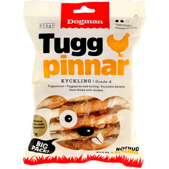 Tuggpinnar Kyckling 375g Dogman