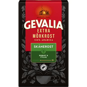 Bryggkaffe Skånerost Extra mörkrost 425g Gevalia