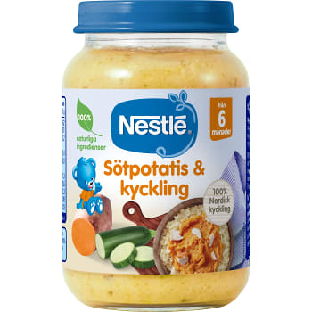 Barnmat Sötpotatis & Kyckling 6 mån 190g Nestle