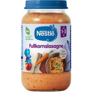 Barnmat Fullkornslasagne 1-3 år 220g Nestle