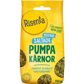 Pumpakärnor Torrostade & lättsaltade 150g Risenta