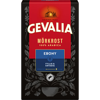 Bryggkaffe Mörkrost Ebony 425g Gevalia