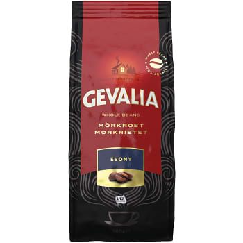 Kaffe Mörkrost Ebony hela bönor 500g Gevalia