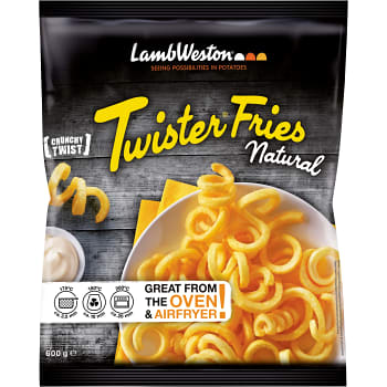 Pommes frites Twister fries Fryst 600g Lamb weston