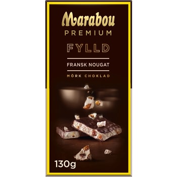 Chokladkaka Premium Filled french nougat 130g Marabou