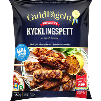 Grillade kycklingspett Fryst 480g Guldfågeln