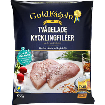 Tvådelade Kycklingbröstfileer Fryst 700g Guldfågeln