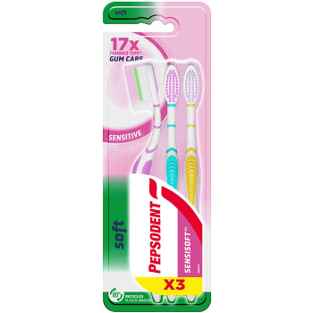 Tandborste Sensitive 3-p Pepsodent