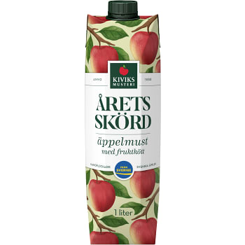 Äppelmust med fruktkött Årets skörd 1l Miljömärkt Kiviks