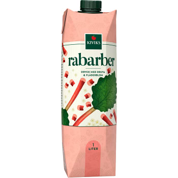 Rabarberdryck med druva &amp; fläder 1l Kiviks Musteri