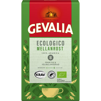 Bryggkaffe Mellanrost Ekologisk 425g KRAV Gevalia