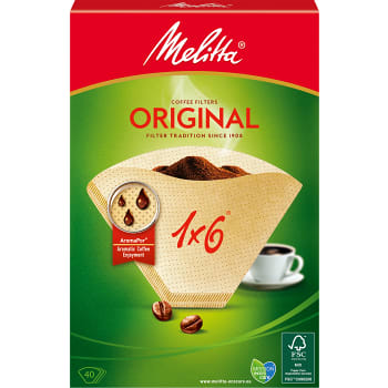 Kaffefilter 1x6 40-p Miljömärkt Melitta
