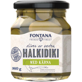 Oliver Gröna med kärnor 380g Fontana