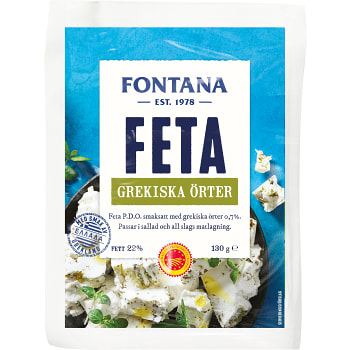 Fetaost Grekiska örter 130g Fontana