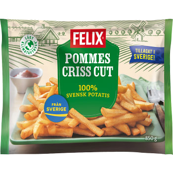 Pommes Criss Cut Fryst 850g Felix