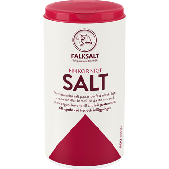 Finkornigt Hushållssalt utan jod 600g Falksalt