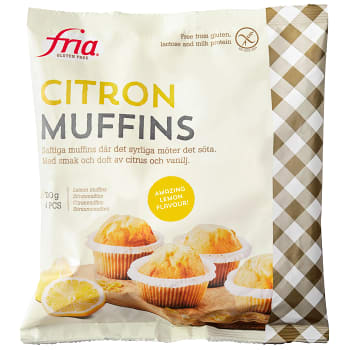 Citronmuffins Glutenfria 210g 4-p Fria