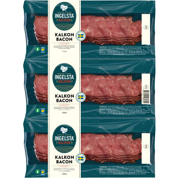 Bacon Kalkon 3 x100g Ingelsta Kalkon